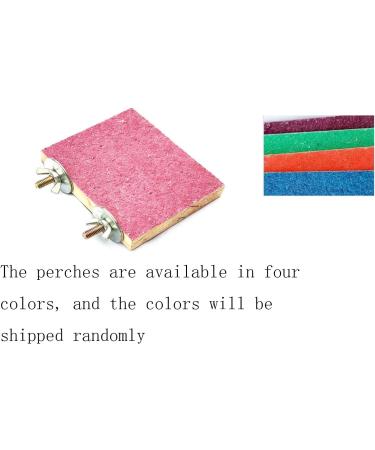 WANBAO Bird Perch Stand Grinding Paw Natural Wood Platform - Mixed Colors - Buy Online on GoSupps.com