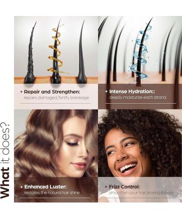 Collagen Hair Treatment Collagen Hair Mask - Collagen Conditioning Argan Oil Hair Mask - Collagen Hair Mask Essence for Dry Damaged Hair - 120g - Buy Online on GoSupps.com