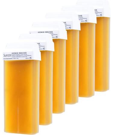 Sunzze Warm Wax Cartridges Roll-On Set - 6 x 100ml Brazilian Waxing Kit for Hair Removal - Buy Online on GoSupps.com