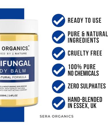 Antifungal Cream for Skin Fungus & Eczema Relief - Made in UK (100g) | Sera Organics - Buy Online on GoSupps.com