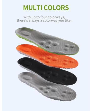 Cloud Soles for Men & Women - Energizing Comfort Shoe Inserts for Plantar Fasciitis Breathable Arch Support Insoles - US XL | Green - Buy Online on GoSupps.com
