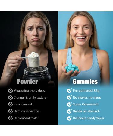 EAA Gummies - 2:1:1 BCAA Formula (8300mg) - Essential Amino Acids for Muscle Recovery & Endurance - Non-GMO Gluten Free Sugar Free Vegetarian Blue Raspberry Flavor - 90 Count - Buy Online on GoSupps.com