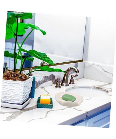  Mikinona Mikinona Drain Soap Dish Bathroom Soap Dish Self-Draining Soap Dish Decorative Soap Holder Self-Draining Soap Holder Soap Dishes For Bar Soap Cute Soap Dish Kitchen Soap Dish White Ceramic - Buy Online on GoSupps.com