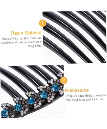 DOITOOL Issue Card Side Comb Hair Clip Hair Bun Clips Teasing Combs Bridal Hair Clips Boho Metal Hair Combs Accessories for Women Bun Diy Tiara Wedding Hairpin Rhinestones Miss - Buy Online on GoSupps.com