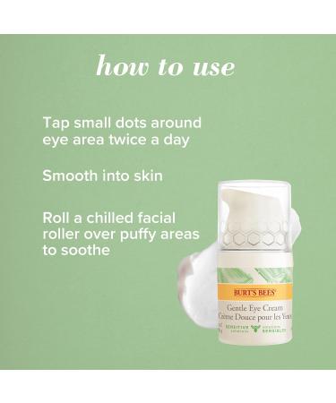 Buy Burt's Bees 98.9% Natural Hydrating Daily Eye Cream - Sensitive Formula 10g | International Shipping Available - Buy Online on GoSupps.com