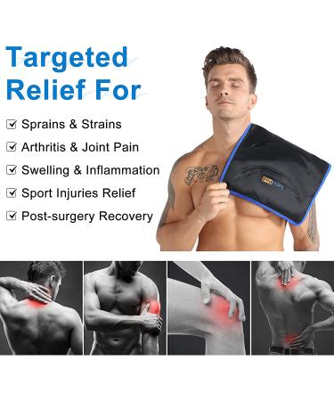 SuzziPad XXL Ice Pack for Back Pain Relief - 13x21 Gel Cold Pack with 2 Straps | Ideal for Swelling, Bruises, Sprains, Post-Surgery - Buy Online on GoSupps.com