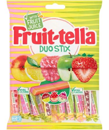 Fruittella Duo Stix Vegan Chewy Sweets 160g x2 - Buy Online on GoSupps.com