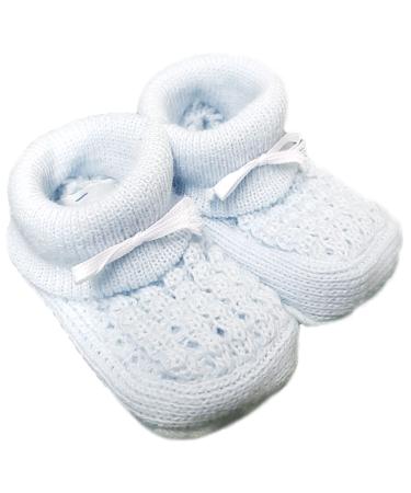 Royal Icon Baby Booties 0-3 Months Warm and Safe Baby Slippers Newborn Booties for Babies Baby Boys Girls Boots Soft Stylish Booties Ri403 0 Months Blue Ri1045