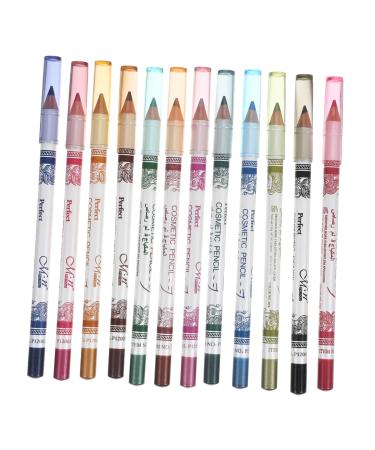 TOVINANNA 36 Pcs Colored Eyeliner Pencils Replenishing Facial Mist Chinese Balls Mousse Liquid Eyeliner 1 count (Pack of 1) Colorfulx3pcs