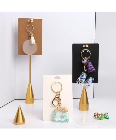 TRYTRYSEE 100pc Brown Keychain Display Card Holder for Jewelry - 3.2x4.8''/8x12cm - Buy Online on GoSupps.com