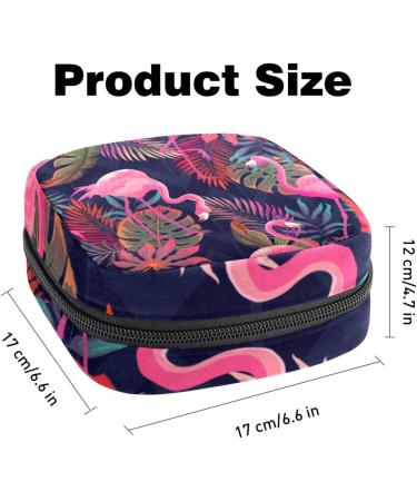 Pink Flamingo Jungle Leaf Women's Binding-Up Bag - Large Menstrual Cup Pocket & Period Inserts | Stylish & Functional Storage for Girls and Women - Buy Online on GoSupps.com