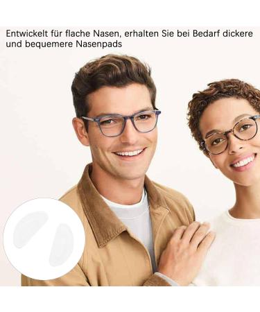 Beejune 10 Pairs Silicone Self-Adhesive Nose Pads for Glasses & Sunglasses Transparent Glasses Pads for Comfort & Style - Buy Online on GoSupps.com