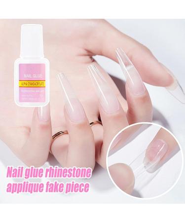 Fierudeng Rhinestone Glue - 45g of strong and durable glue for accessories | Gel nail glue for manicures salons home spas treatments weddings parties summer holidays everyday use DIY projects - Buy Online on GoSupps.com