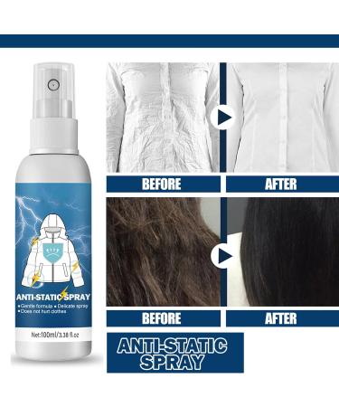 Tokaneit Anti Static Spray Anti Static Spray for Clothes Reduce Static Electricity in Clothes Clothes Static Remover Static Remover for Clothes Static Eliminator Spray Static Cling Remover 100ML 2PC - Buy Online on GoSupps.com