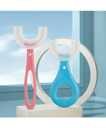 Buy All-Round Blue U-Shaped Toothbrushes for Kids | Silicone Bristles for Gentle Gum Massage | International Shipping Available - Buy Online on GoSupps.com