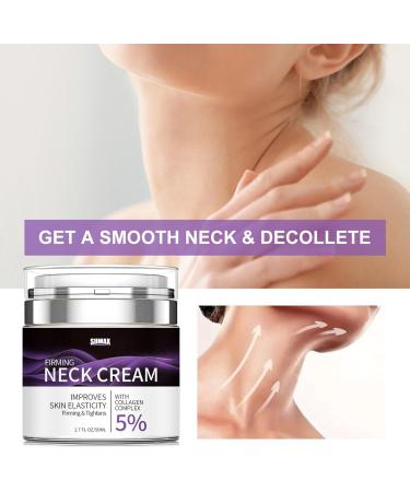 Neck Firming Cream with 5% Collagen Complex Anti Aging Neck Cream for Tightening and Wrinkles for An Even Skin Tone and Neck Lift 50ml - Buy Online on GoSupps.com