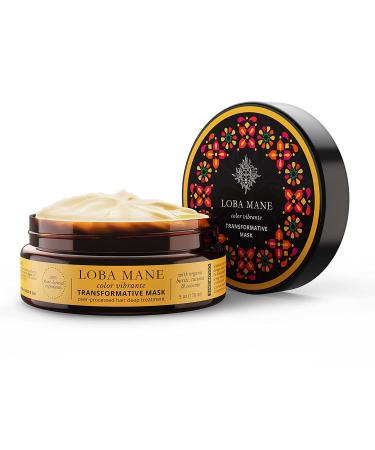 Loba Mane Hair Mask for Dry Damaged Hair - Deep Conditioner for Curly Hair - Hair Repair Treatment Mask - Color Safe  Natural & Organic (5oz)