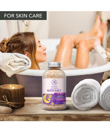 Soothing Swimming Salt 600g with Essential Oils | Sandalwood Lavender & Bergamot | Natural Bath Salt for Sleep & Relaxation | Personal Care - 1 Pack - Buy Online on GoSupps.com