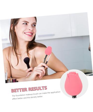 POPETPOP Rose Foundation Brush Buffing Brush Loose Powder Brush Makeup Brush Foundation Blending Brush Makeup Applicators Make up Kit Beauty Supply Cosmetics Mix Pbt Nylon Wool - Buy Online on GoSupps.com