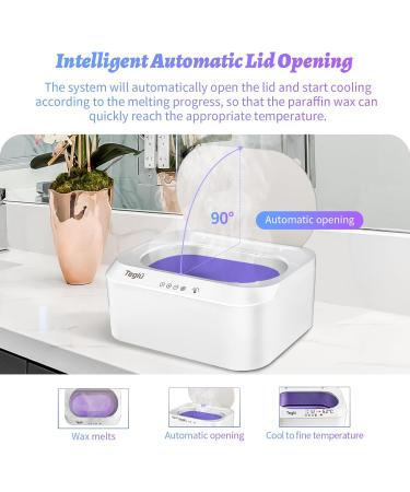 Teglu 4L Paraffin Bath for Hands & Feet | Automatic Lid Opening 3x450g Wax 200W - FHC-2222 White - Buy Online on GoSupps.com