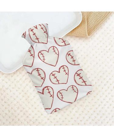 Hot Water Bottle with Lid - Baseball Sport Ball Rubber for Pain Relief Cramps Foot Warmer & Therapy | International Shipping - Buy Online on GoSupps.com
