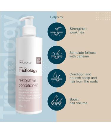 Stemgro Trichology Caffeine Conditioner - 250ml Hair Loss Conditioner for Women | Clinically Proven Hair Thickening Formula for Menopause & Stress-Induced Thinning | Moisturizing Treatment for Dry, Damaged Hair - Buy Online on GoSupps.com