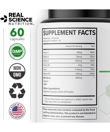 Real Science Nutrition IBS Relief: Natural Supplement for Gas, Bloating, Diarrhea, Constipation - Digestive Health Support - Buy Online on GoSupps.com