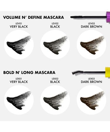 Kiss New York Volume N Define Mascara - No Flaking, Smudging, or Clumping - Water-Resistant & Long Wearing Very Black - Buy Online on GoSupps.com