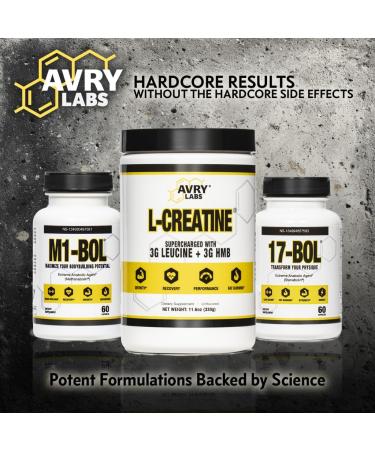 17-BOL Avry Labs Triple Stack M1-BOL and L-CREATINE - Extreme Anabolic Supplements for Muscle Growth Recovery and Endurance - Buy Online on GoSupps.com