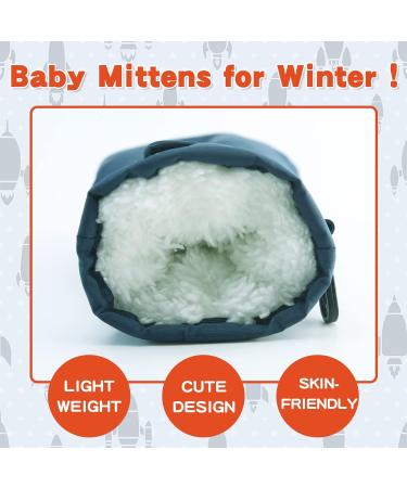 Waterproof Toddler Mittens - Navy, 3-12M (No thumb) - Buy Online on GoSupps.com