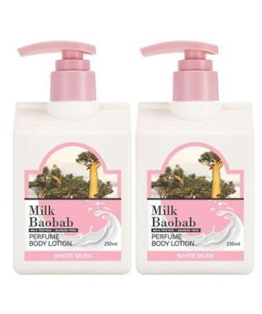 GASHINA STORY Milk Baobab Bangtan Boys JUNGKOOK Scented Body Lotion White Musk 250ml x 2 pack