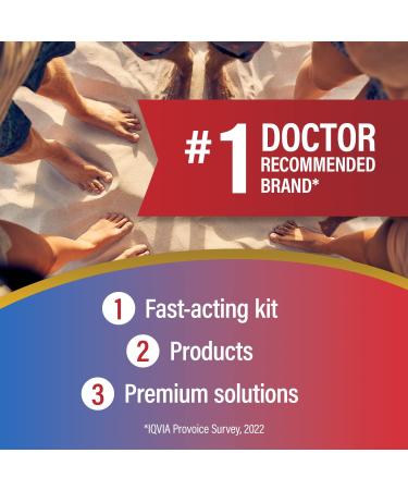 Kerasal 3-in-1 Nail Care Kit - Antifungal Spray & Nail Repair Solution for Nails & Toes - 2 Day Results - 1 oz Spray, 0.43 oz Solution - Buy Online on GoSupps.com