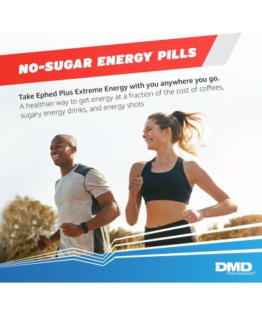 Ephed Plus Extreme Energy - 350mg Caffeine Supplement with Vitamin B6 & B12 | 100 Capsules - Buy Online on GoSupps.com