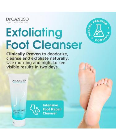 Daily Exfoliating Foot Scrub - Feet Care Deodorizer for Rough Heels & Cracked Skin - Buy Online on GoSupps.com