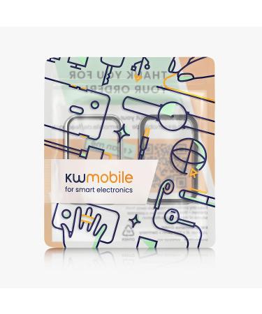 kwmobile Cover Comaptible with Xiaomi Mi Band 7 Pro (Set of 2) -Tempered Glass with Plastic Frame - Black/Transparent black / transparent - Buy Online on GoSupps.com