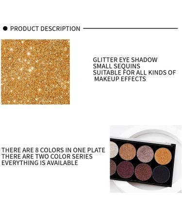 Eyeshadow Palette | Highly Pigmented Makeup for Face | Pro 8 Colors Pressed Eye Shadow Powder Long Lasting Waterproof Highly Pigmented Ultra Shimmer Makeup for Face Uwariloy 01 - Buy Online on GoSupps.com