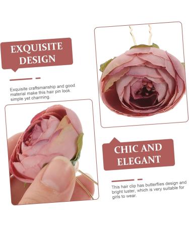 FRCOLOR 12 Pairs Rose Hairpin Rose Flower Hair Clips Hair Pin for Women Bride Hair Pin Wedding Hair Pin Flower Hair Clips for Women Flower Hair Accessories Bridesmaid Hair Pin Alloy - Buy Online on GoSupps.com