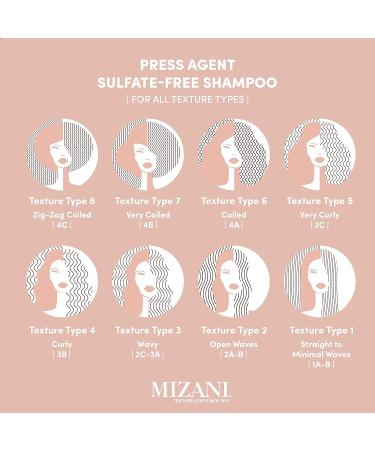 MIZANI Press Agent Thermal Smoothing Sulfate-Free Shampoo 8.5 Fl Oz - Gentle Cleansing for Smooth Hair - Buy Online on GoSupps.com