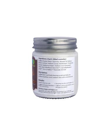 Caffeine Face & Body Foaming Scrub - 100g with Kokum Butter & Almond Oil | Exfoliating Stimulates Blood Flow Removes Dead Skin Cells - Buy Online on GoSupps.com