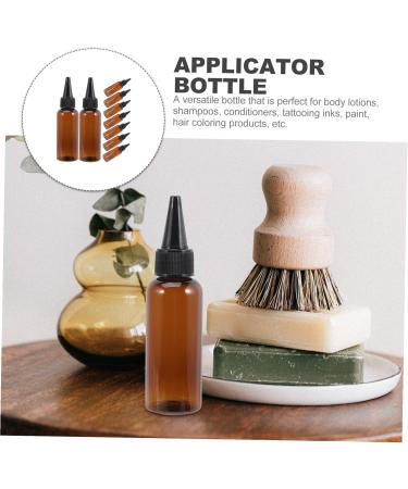 Lot De 10 Flacons Applicateurs De Teinture Capillaire 50 Ml En Plastique Souple Marron Bouteilles Rechargeables Vides Bouchon Noir Pour Coloration Cheveux Et Soin Capillaire Professionnel - Buy Online on GoSupps.com