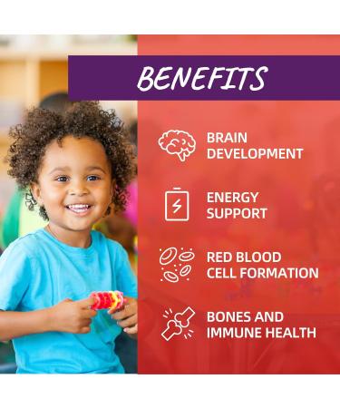 Liquid Iron Supplement for Kids & Women Men - with Magnesium, Zinc & Kids Multivitamin Iron Drops - Immune Support, Blood Builder & Energy Support for Iron Deficiency, Anemia, Vegan 2 Fl Oz Strawberry 2 Fl Oz (Pack of 1) - Buy Online on GoSupps.com