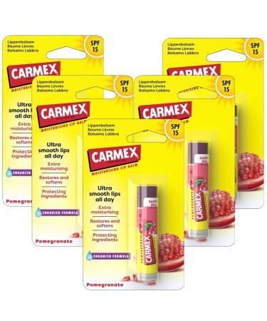 Carmex Carmex Pomegranate Lip Balm Ultra Moisturizing Spf 15 5 Units