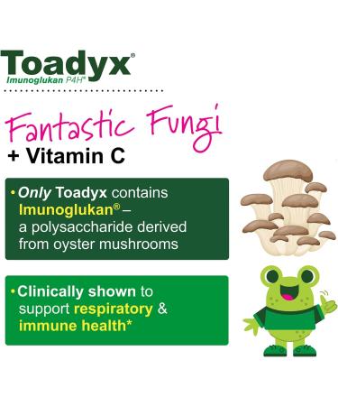 Toadyx Children's Respiratory Tract Support Syrup | Seasonal Ear, Nose, Throat, Chest Health | Clinically Supported Formula with Imunoglukan & Vitamin C | 4oz - Ages 2 - Buy Online on GoSupps.com