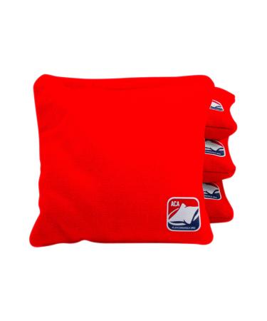 ACA American Cornhole Association Official Cornhole Bags All Weather Resin Filled 4 Regulation 6 in x 6 in RED