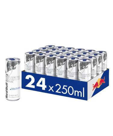 Red Bull Energy Drink White Edition - 24 Palette Doses - Drinks with coconut -blueberry taste disposable (24 x 250 ml) coconut 250 ml (24 Pack)