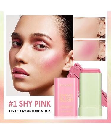 Multi Use Makeup Blush Stick Makeup Blush Stick beauty solid moisturizer Creamy Stick Blush Stick for Cheeks Monochromatic Blush Beauty Wand for Cheek and Lip Tint - Buy Online on GoSupps.com