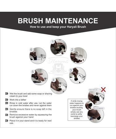 Shop Haryali London Men's Shaving Brush - Synthetic Badger Bristles | Luxury Gift Box Delivery Worldwide - Buy Online on GoSupps.com