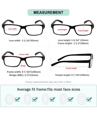 Buy Eyekeper Black Reading Glasses - Right Eye +3.50 Left Eye Adjustable Strength - Perfect Comfort & Style - Buy Online on GoSupps.com