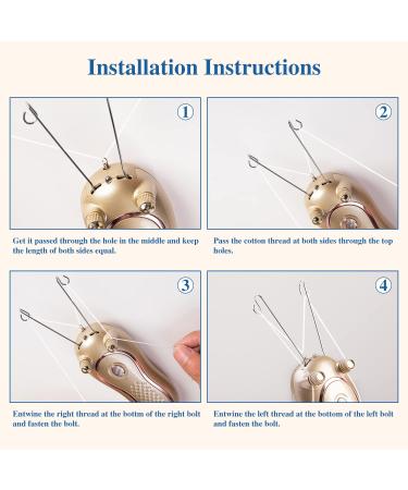 Electric Threading Facial Hair Remover for Women - Hair Removal Epilator for Upper Lip, Chin, Forearm - Gold - Buy Online on GoSupps.com