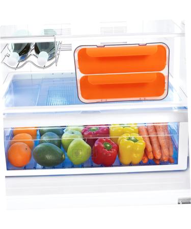 Angoily Egg Storage Box Portable Fridge Refrigerator Egg Case Egg Bin Double Layer Crisper Plastic re-usable Orange 23.5x21.5cm - Buy Online on GoSupps.com